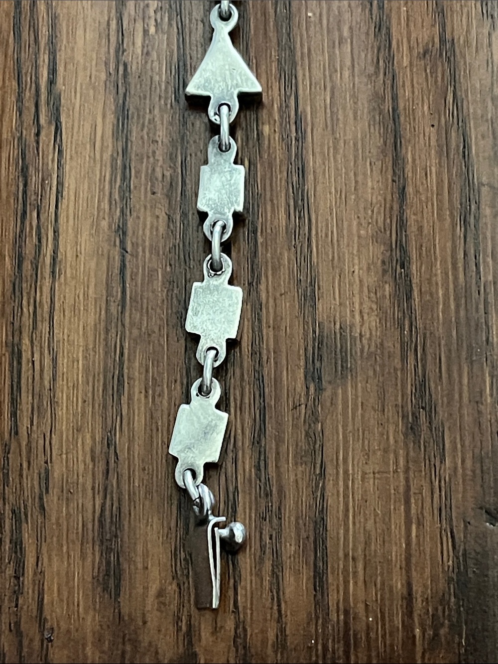 Mexico 925 Silver Geometric Green & Black Bracelet - Picture 9 of 15